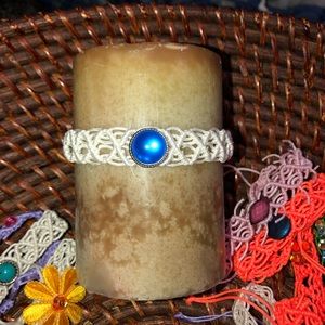 Candle decor lace wreath adjustable crystal NEW